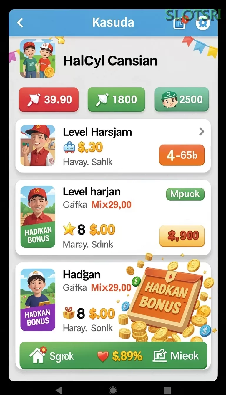 Cuplikan layar SK789 — menu navigasi