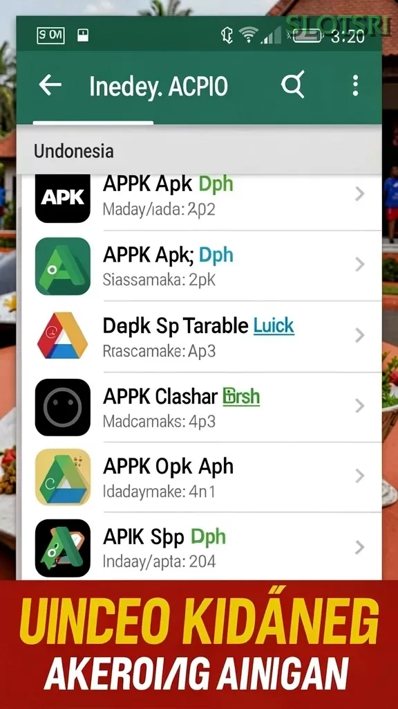 Cuplikan layar ZK6 — menu navigasi